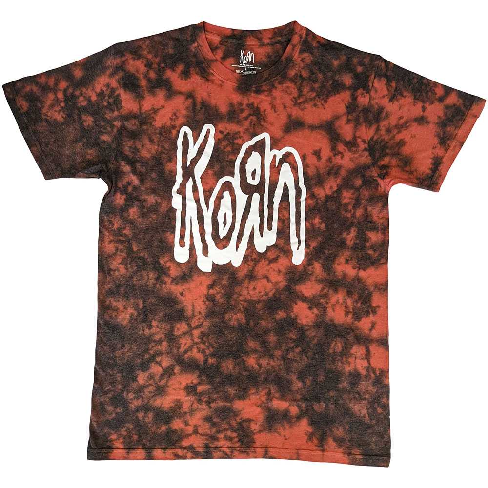 Korn - Logo Outline Heren T-shirt - Rood